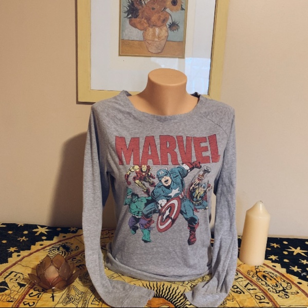 Small Marvel Long Sleeve Graphic Tee